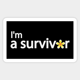 I'm a survivor artistic typography design Sticker